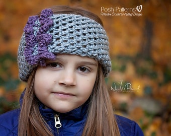 Crochet PATTERN - Crochet Headband Pattern - Crochet Cowl Pattern - Crochet Scarf Pattern - Crochet Patterns for Wormen - 3 Sizes - PDF 395