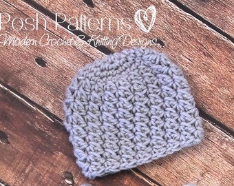 CROCHET PATTERN - Crochet Hat Pattern, Crochet Pattern Hat, Baby Hat Pattern (Baby, Toddler, Kids, Adult Sizes) - Instant PDF Download 348