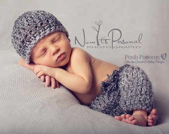 Crochet PATTERN - Crochet Pattern Baby - Crochet Patterns - Crochet Patterns for Boys - Newborn Crochet Hat - Baby Pants Pattern - PDF 330