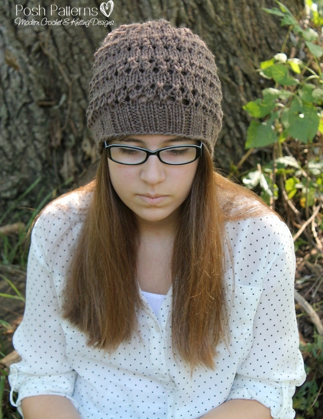 Knitting PATTERN - Slouchy Hat Pattern - Knitting Patterns - Knitting ...