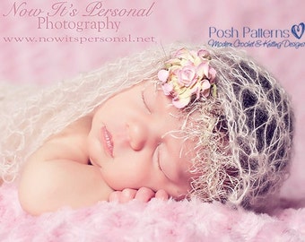 Einfaches Strickmuster - Strickmuster - Strickmuster - Lace Wrap - Strickmuster Baby - Photo Prop Strickmuster - PDF 241