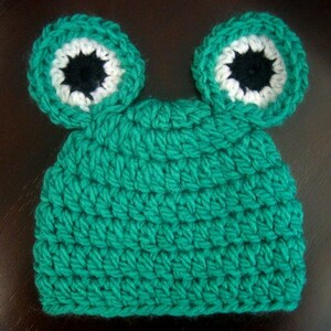 Crochet Frog Hat PATTERN – Baby Photo Prop, 3 Sizes (PDF) - Etsy