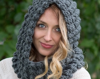 Häkelanleitung - Gugel Häkelmuster - Haube Häkelmuster - Häkelmütze Häkelanleitung - Häkelanleitung