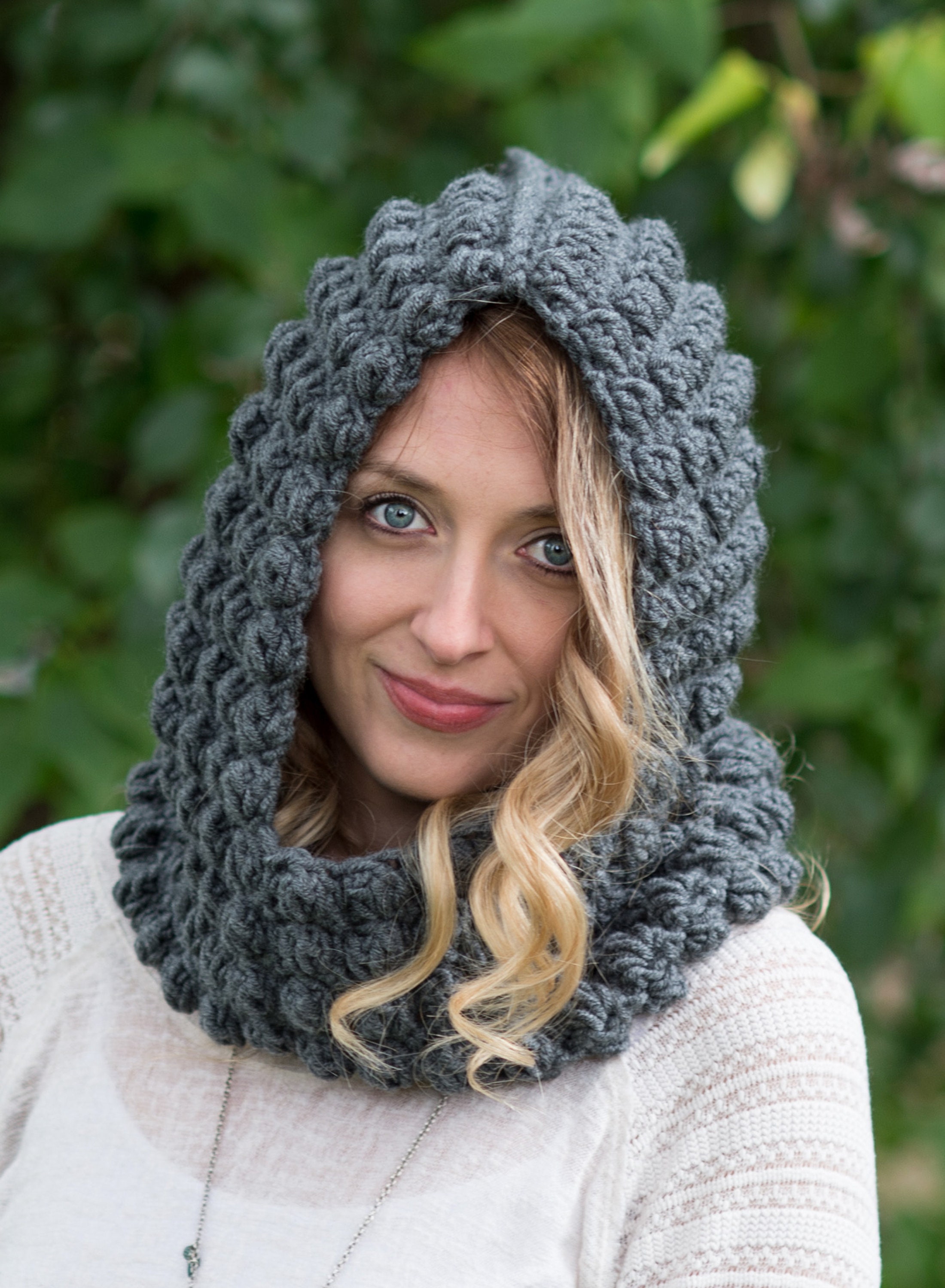 Crochet Pattern - Crochet Cowl Pattern - Crochet Hood Pattern - Crochet