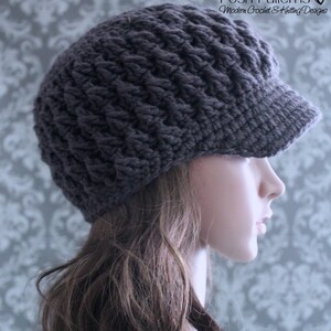 Crochet PATTERN - Newsboy Hat Crochet Pattern - Crochet Hat Pattern - Crochet Pattern Women - Baby, Toddler, Kids, Adult Sizes - PDF 343