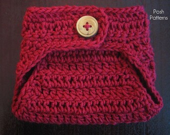 Crochet PATTERN - DK Yarn Diaper Cover Crochet Pattern - Crochet Pattern Baby - Crochet Patterns to Print - 4 Sizes - PDF 140