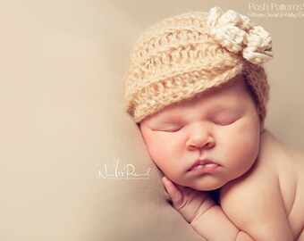 Crochet PATTERN - Crochet Hat Pattern - Crochet Patterns Kids - Crochet Pattern Hat - Pattern - Crochet Pattern Turban - 6 Sizes - PDF 363