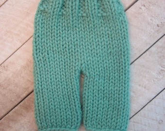 Knitting Pattern - Baby Knitting Pattern - Knit Baby Pants Pattern - Longies Pattern - Newborn to 12 Months - Photo Prop Pattern - PDF 307