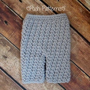 Crochet PATTERN - Crochet Baby Pants Pattern - Includes 4 Sizes Newborn to 12 Months - PDF 329 - Photo Prop Pattern