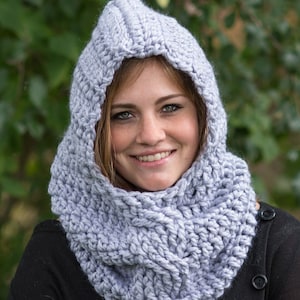 Crochet Pattern - Crochet Scarf Pattern - Crochet Hat Pattern - Crochet Hood Pattern - Crochet Cowl Pattern - Crochet Cable Pattern