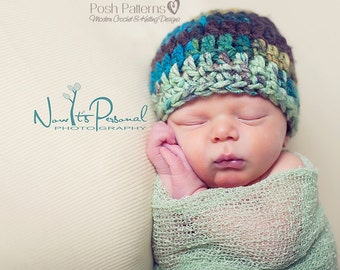 Crochet PATTERN - Crochet Pattern Hat - Crochet Patterns Men - Crochet Patterns Babies - Hat Pattern - Baby, Kids, Adult Sizes - PDF 179