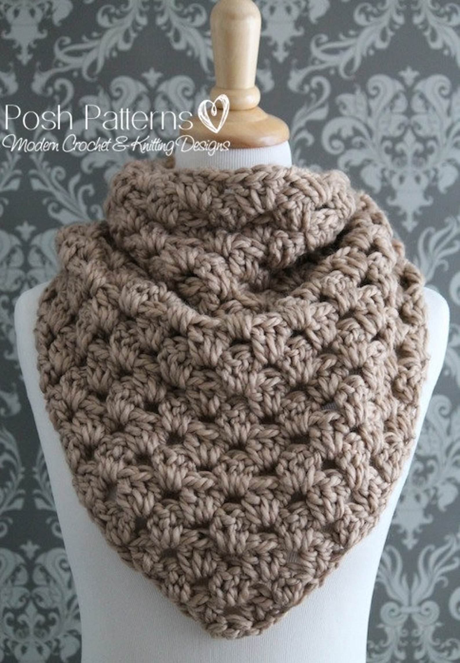 11+ Crochet Pattern Cowl Crochet PATTERN - Cowl Crochet Pattern - Infinity Scarf Crochet Pattern