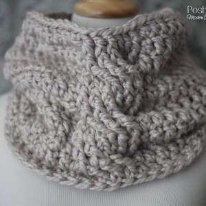 Crochet Pattern Crochet Cowl Pattern Cowl Crochet Pattern Crochet Scarf Pattern Cable Cowl Toddler, Child, Adult Sizes PDF 436 image 2