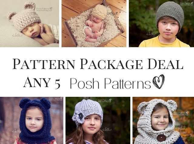 Knitting Patterns - Crochet Patterns - Discount Design Pattern Packag…
