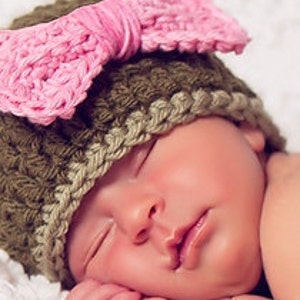 Crochet PATTERN Hat and Bow Crochet Pattern Crochet Hat Pattern Crochet Patterns Kids Baby, Toddler, Child, Adult Sizes PDF 208 image 2