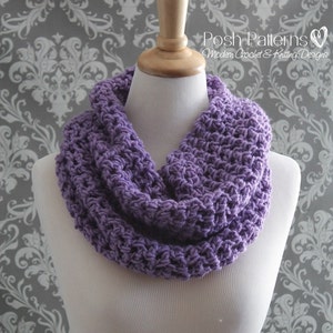 Crochet PATTERNS Crochet Pattern Crochet Infinity Scarf Pattern Circle Scarf Cowl Pattern Crochet Patterns for Women PDF 346 image 1