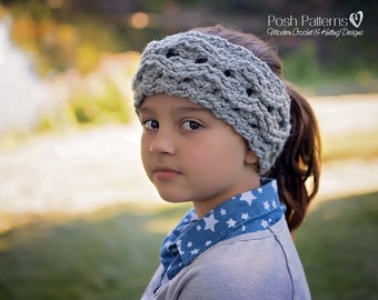 Crochet Pattern Cable Headband - Crochet Headband Pattern - Crochet Ear Warmer Pattern - Crochet Patterns - Toddler, Child, Adult Sizes