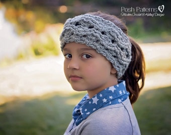 Crochet Pattern - Crochet Headband Pattern - Cable Headband - Crochet Ear Warmer Pattern - Includes Toddler, Child, Adult Sizes - PDF 425