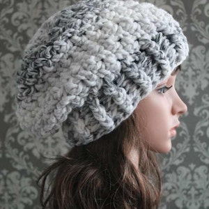 Slouchy Hat Häkelanleitung - Häkelanleitung - Häkelanleitung - Häkelanleitung - Baby, Kleinkind, Kind, Erwachsene Größen - PDF 408