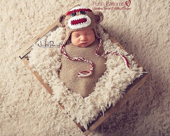 Crochet Pattern Sock Monkey Hat Crochet 