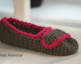 Häkelanleitung - Einfache Häkelanleitung Hausschuhe - Häkelanleitungen für Frauen - Häkelanleitungen - Hausschuhe Sofort Download PDF Printable