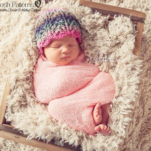 CROCHET PATTERN - Crochet Cable Hat Pattern - Crochet Pattern Baby - Crochet Hat Pattern - Baby, Toddler, Child, Kids, Adult Sizes - PDF 311