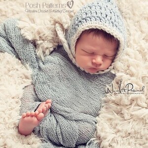 Crochet PATTERN - Baby Chin Strap Hat - Pixie Hat Crochet Pattern - PDF 272 - Newborn to Adult - Photo Prop Pattern