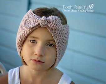 Knitting PATTERN - Knit Headband Pattern - Knit Ear Warmer Pattern - Includes Baby, Toddler, Child, Adult Sizes - PDF 392