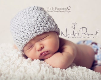 Crochet Pattern - Baby Crochet Pattern - Crochet Hat Pattern - 3 Sizes Newborn To 12 Months - Photo Prop Pattern - PDF 246