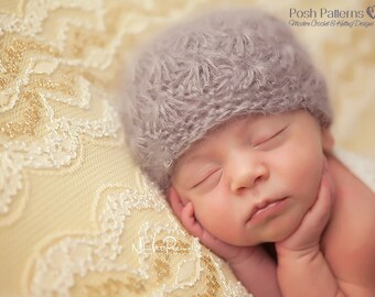 Crochet PATTERN - Crochet Hat Pattern Baby Girl - Shell Stitch Hat Crochet Pattern - Instant Digital Download Printable PDF Crochet Pattern