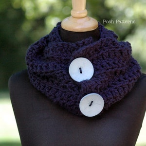 Crochet PATTERN - Crochet Scarf Pattern - Cowl - Infinity Scarf Crochet Pattern - Crochet Patterns Women - Crochet Pattern Scarf - PDF 286