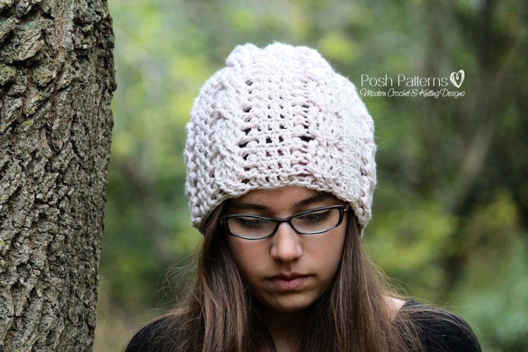 Crochet PATTERN - Slouchy Hat Crochet Pattern - Crochet Pattern Hat ...