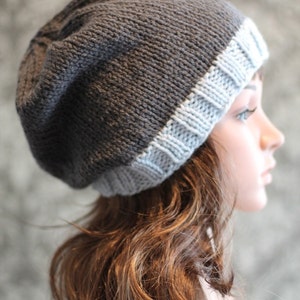 Knitting PATTERN - Slouchy Hat Knitting Patterns - Knitting Patterns ...