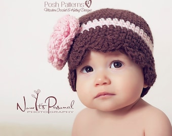 Crochet PATTERNS - Crochet Hat Pattern - Crochet Patterns Babies - Crochet Pattern Hat - Includes Baby, Toddler, Kids, Adult Sizes - PDF 196