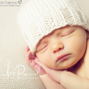 Knitting PATTERN - Knit Hat Pattern - Baby Hat Pattern - Beanie Pattern - 6 Sizes Newborn to Adult - Make 2 Ways - Instant Download PDF 282