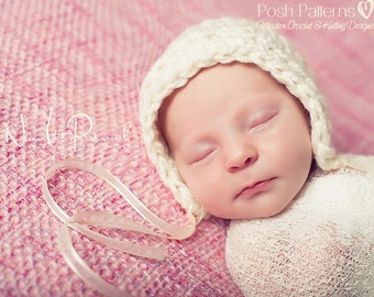 Crochet PATTERN - Baby Bonnet Pattern - Crochet Hat Pattern - Crochet Pattern Baby - Includes Baby, Toddler, Kids, Adult Sizes - PDF 328