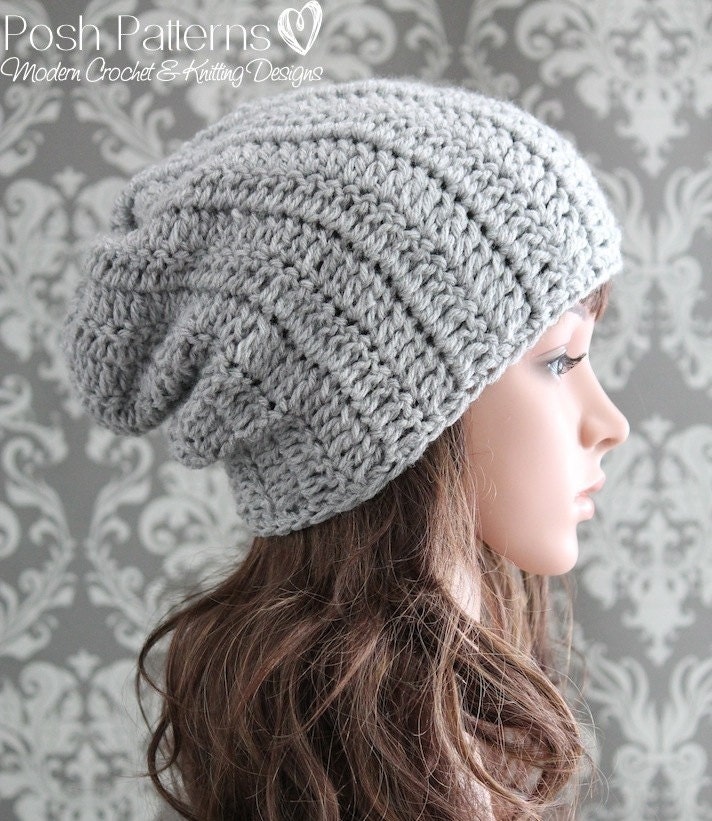 30 Hipster Slouchy Beanie Crochet Patterns for Stylish DIY Hats 33 Slouchy Hat Crochet Pattern for All Ages