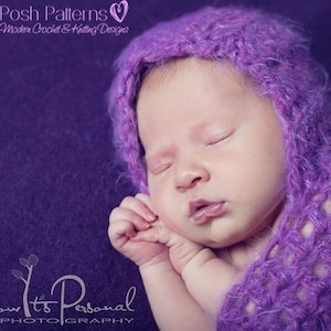 Crochet PATTERN - Crochet Sleep Sack Pattern - Hooded Cocoon Crochet Pattern - Instant Download PDF 301 - Photo Prop Crochet Pattern