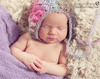 Crochet PATTERN - Bonnet Pattern - Crochet Hat Pattern - Crochet Patterns for Babies - Includes Baby Toddler Kids Adult Sizes - PDF 353