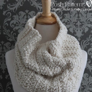 Crochet PATTERN - Digital Download Crochet Pattern - Cowl Crochet Pattern - Crochet Scarf Pattern - Infinity Scarf Crochet Pattern - PDF 423