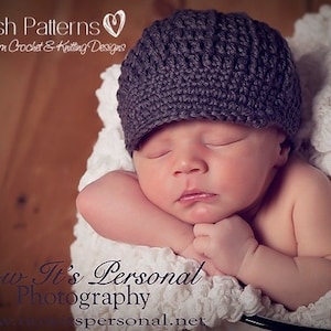 Crochet Newsboy Hat Pattern – Baby to Adult Sizes (PDF Pattern)