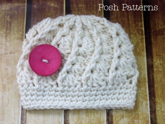 Crochet PATTERN Spiral Shell Hat 