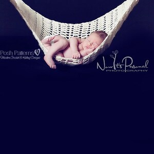 Crochet PATTERN Newborn Hammock Crochet Pattern Crochet Patterns Crochet Patterns for Babies Photography Prop Pattern PDF 265 image 2