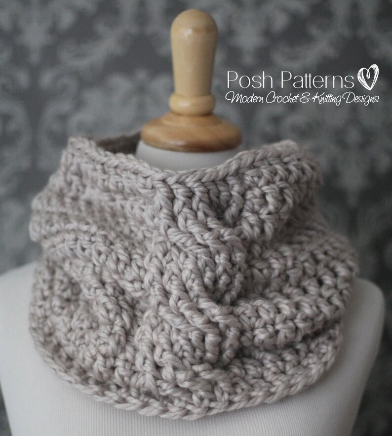 Crochet Pattern Crochet Cowl Pattern Cowl Crochet Pattern Crochet Scarf Pattern Cable Cowl Toddler, Child, Adult Sizes PDF 436 image 1