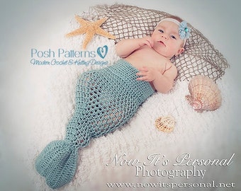 Mermaid Crochet PATTERN, Baby Blanket Crochet Pattern, Mermaid Blanket Pattern, Baby Crochet Pattern, Instant Digital Download PDF 193