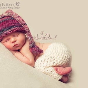 Haakpatroon - Gehaakt babybroekpatroon - Babyfoto Prop Patroon - Haakpatronen voor baby&#39;s - Inclusief 4 maten - PDF 335