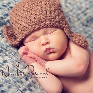 Crochet PATTERN - Crochet Hat Pattern - Earflap Hat Pattern - Baby Crochet Pattern - Crochet Pattern Hat - Photo Prop Pattern - PDF 181