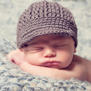 Crochet PATTERNS Crochet Hat Pattern Boy Hat Crochet Patterns Baby Newsboy Hat Includes Baby, Toddler, Child, Adult Sizes PDF 108 image 2