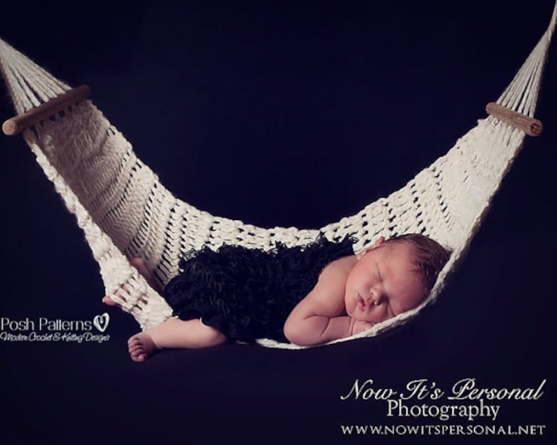 Crochet PATTERN Newborn Hammock Crochet Pattern Crochet Patterns Crochet Patterns for Babies Photography Prop Pattern PDF 265 image 1