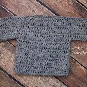 Crochet PATTERN - Crochet Baby Sweater Pattern - Easy Crochet Pattern - Baby Crochet Patterns - Instant Download PDF 344 - Newborn - 3 Month